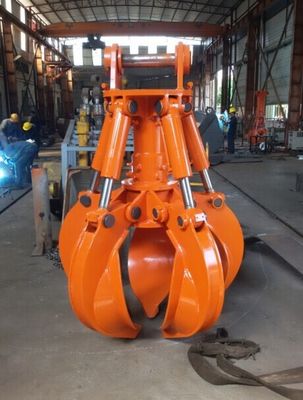 Customized Excavator Orange Peel Grab for 10-16 Ton Excavators DX120 PC120 Wear Resistant Hydraulic Orange Peel Grab