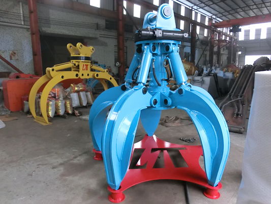 Customized Excavator Orange Peel Grab for 10-16 Ton Excavators DX120 PC120 Wear Resistant Hydraulic Orange Peel Grab