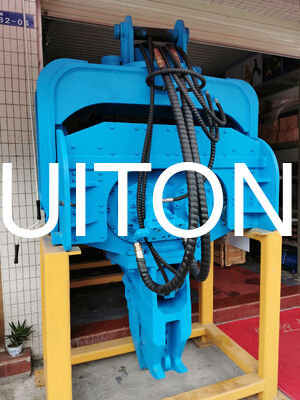 HUITONG Excavator Vibratory Hydraulic Pile Hammer для PC150/CAT315 1.3T для зданий/мостовых фундаментов/гидравлической техники