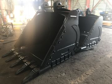 Желтый Hardox450 экскаватор скальный ведро с прочными зубами и 700-1000 кг веса