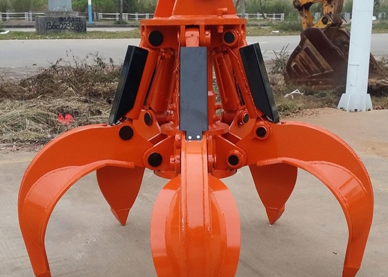 Самосхват экскаватора самосхвата апельсиновой корки 1.5CBM 90T гидравлический вращая