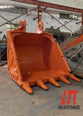 Кувшин для экскаватора с острыми зубами с долговечностью Q355B NM400 Hardox500 0.25-4.3cbm Вместимость