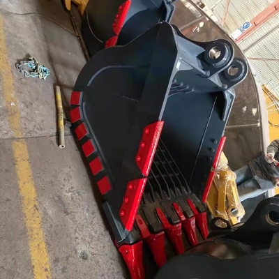Вместимость тяжеловесной экскаваторной ведра Q355B Hardox550 800-1200mm 0,25-4,3cbm Вольфрамовые зубы
