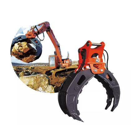 Q355B/NM400/HARDOX450 экскаватор 360 вращающийся гидравлический грабль для 9 тонн CAT310 высокоэффективный грабль
