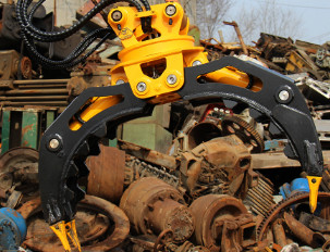 Q355B/NM400/HARDOX450 экскаватор 360 вращающийся гидравлический грабль для 9 тонн CAT310 высокоэффективный грабль